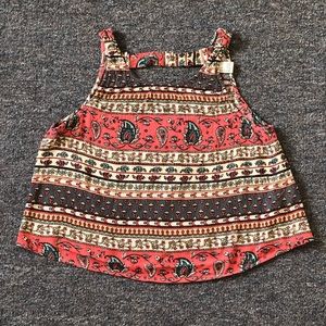 Pattern crop top. Size Small